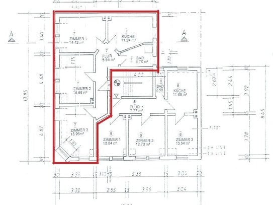 gemütliche 3-Zimmerwohnung 2.OG in zentraler Lage