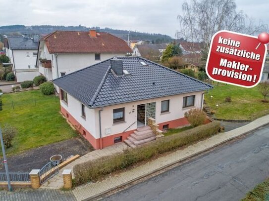 Familien-Bungalow mit ebenem Grundstück - provisionsfrei