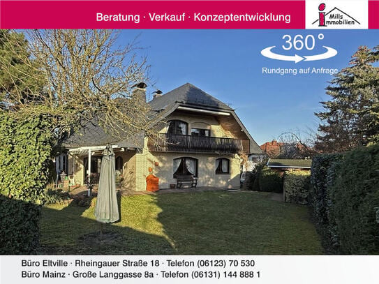 Schicke großzügige Unternehmervilla mit Blick und schönem Garten