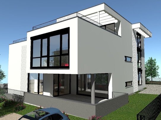 Sonniges Grundstück mit Baugenehmigung für eine moderne 400 m2 grosse Villa (3 WE)