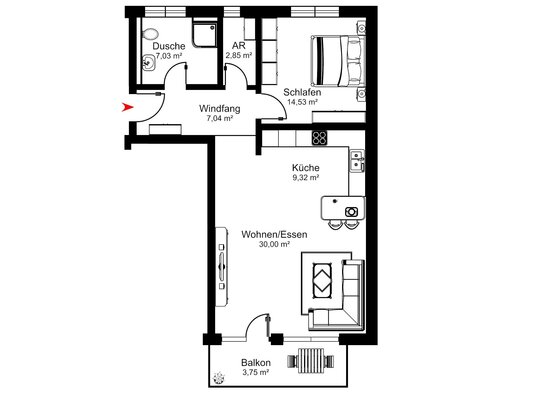 F&D | Scheffelstraße - Wohnung 6 - Haus 1