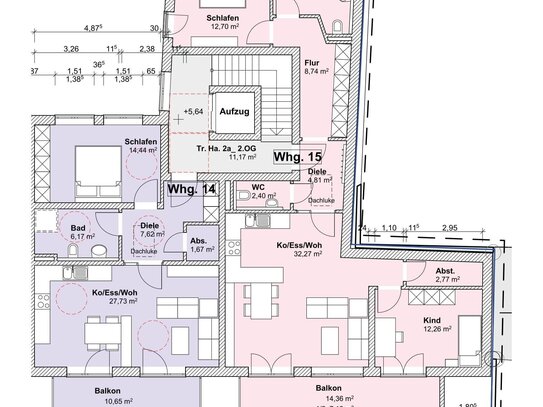 NEUMANN - Hochwertige 3ZKB-Neubauwohnungm mit Aufzug und Balkon