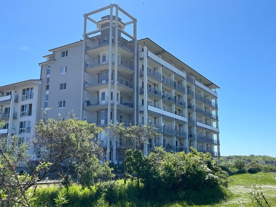 Ostseeresidenz in direkter Strandnähe Terrasse mit Blick ins Grüne