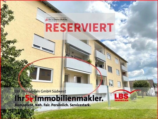 4-Zimmer Erdgeschosswohnung mit Balkon und Garage