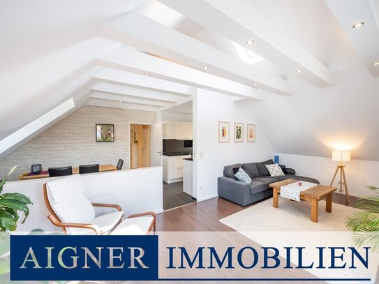 AIGNER - Schöne und geräumige 4-Zimmer Dachgeschosswohnung mit Balkon in Hallbergmoos!