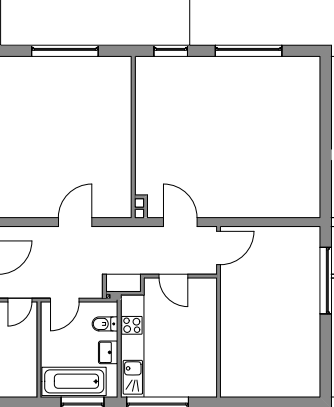 3 Zimmer Wohnung nur mit WBS (2 - 3 Personen) Sudetenstraße 31 - 33, 35039 Marburg