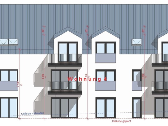 2 Zi. Neubauwohnung im 1. OG nach Süden in den Garten: Ruhig, grün, hell und komfortabel