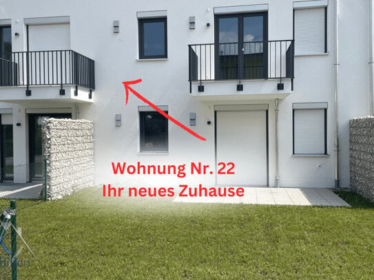 Neubau - Nachhaltig - Zukunftsorientiert: 2-Zi.-Wohnung ca. 78 m² m. zwei Balkonen in Germering