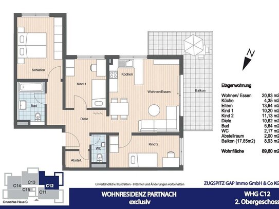 WOHNRESIDENZ PARTNACH - 4 Zi Wohnung - C12