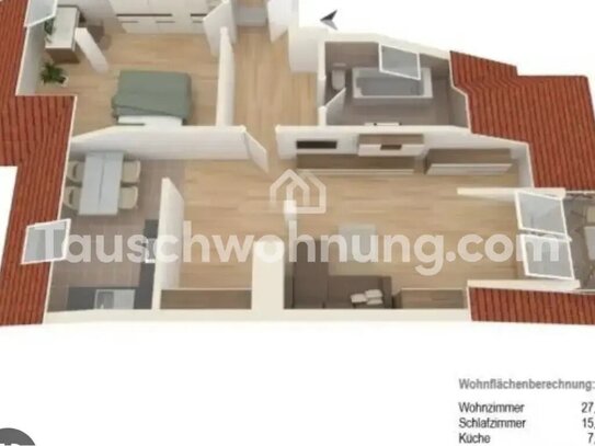 [TAUSCHWOHNUNG] Tausch 2 Raumwohnung gegen 3 oder 4 Raumwohnung