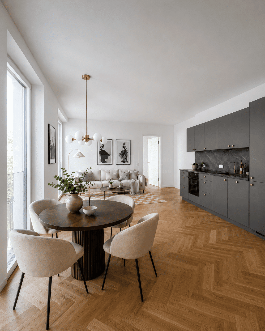 Ruhige 2-Zimmer Neubau-Wohnung in Berlin Mitte mit Balkon zum Innenhof (KfW-40) - Foto 1