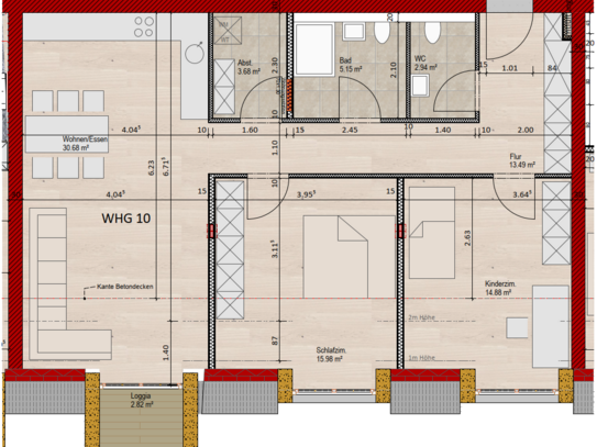 3,5 Wohnung zur Miete - Frei ab dem 01.03.2025