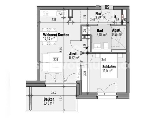 [TAUSCHWOHNUNG] 2-Zimmerwohnung mit Balkon, Neubau, Haustiere erlaubt