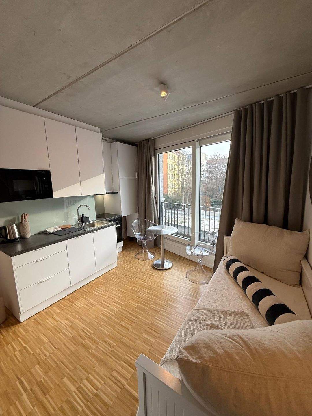 Möbliertes 1-Zimmer-Apartment, einzugsbereit, im Samariterviertel - Foto 1