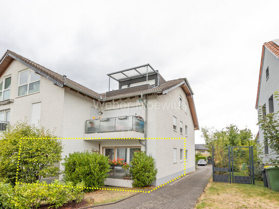 Gepflegte 2-Zimmer-Wohnung (Hochparterre) mit überdachtem Balkon / plus Stellplatz