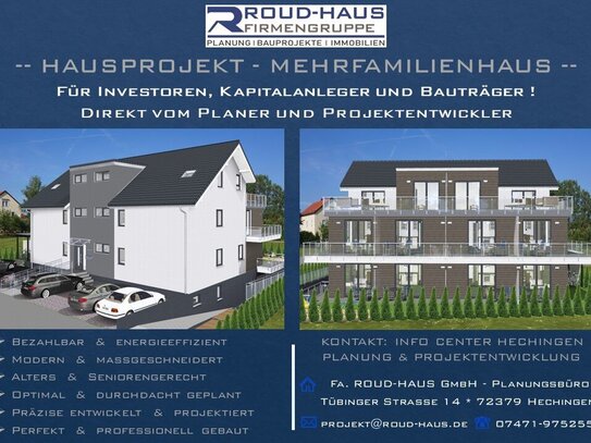 + EXKLUSIVES MEHRFAMILIENHAUS-PROJEKT! +