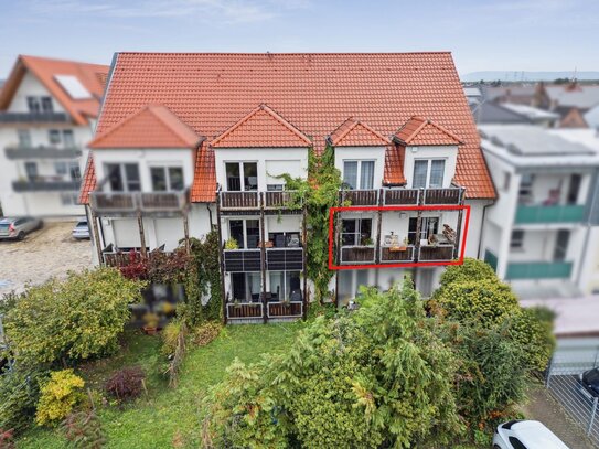 Vermietete 4-Zimmer-Wohnung mit Balkon und Stellplatz in Altlußheim