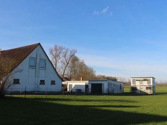 Landhaus / EFH mit Schilf-Teich, Garage, Anwesen 5.800 m² Vielfalt für Gartenanbau, Tierhaltung & Erholung im Paket