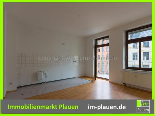 1,5-Zimmer-Wohnung mit Balkon für Studenten & Berufspendler in Plauen - Einbauküche optional