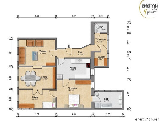 Vier-Zimmer-Altbau-Wohnung in Fürth im 2. OG - 111 qm Wohnfläche - neu renoviert