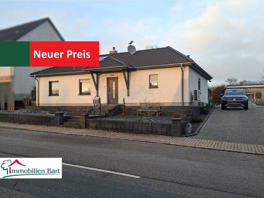 15 MIN. VON L-REMICH: NEUWERTIGER BUNGALOW MIT TOLLEM GRUNDSTÜCK