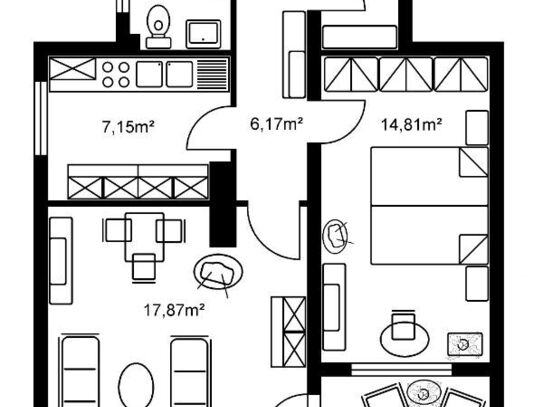 Nachmieter gesucht! 2 Zimmer Wohnung mit Loggia in Hanau