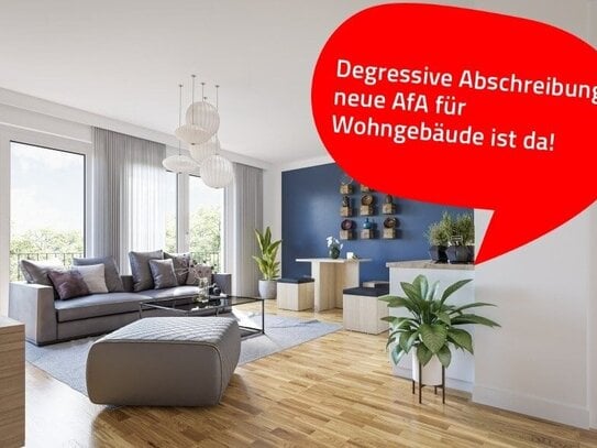 Erstbezug: moderne Wohnung mit 3 Zimmern und Außenstellplatz