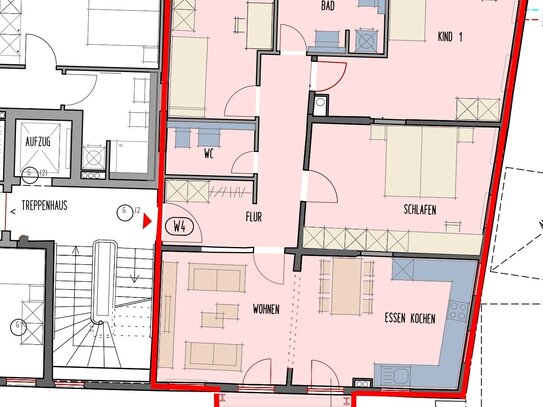 Willkommen in Ihrer charmante 4 Zimmerwohnung in historischem Gebäude- Kernsanierung - traumhafte Gartenoase