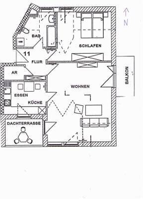 Dachterrassen-Wohnung in Pfarrkirchen