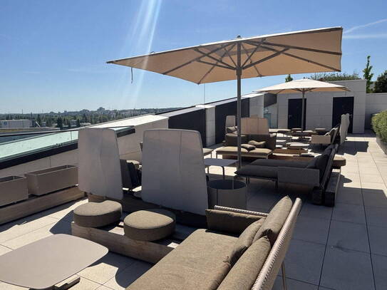Frankfurts schönste Dachterrasse mit exklusiver 2-Zimmer-Wohnung mit luxuriöser...