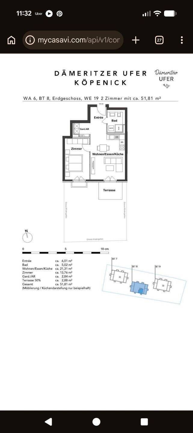 Nachmieter für tolle 2-Zimmer Erdgeschoss-Wohnung mit eigenem Garten gesucht - Photo 1