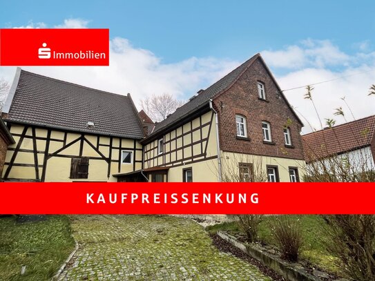 Landidylle mit Potenzial: Wohnhaus mit Scheune in ruhiger Lage