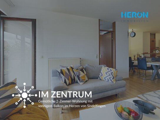 IM ZENTRUM - Gemütliche 2-Zimmer-Wohnung mit sonnigem Balkon im Herzen von Sindelfingen