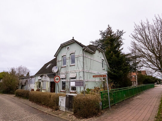 Idyllisch am Wasser gelegen ein Heimwerkertraum mit großem Potenzial in Wischhafen