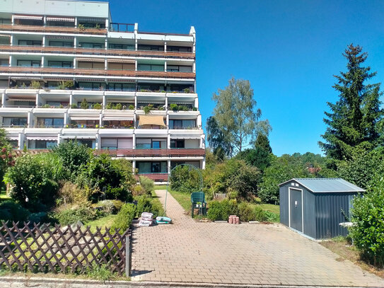 Riedenburg, Naturpark Altmühltal: 3 Zi-ETW mit Balkon, Garage und Baugrundstück