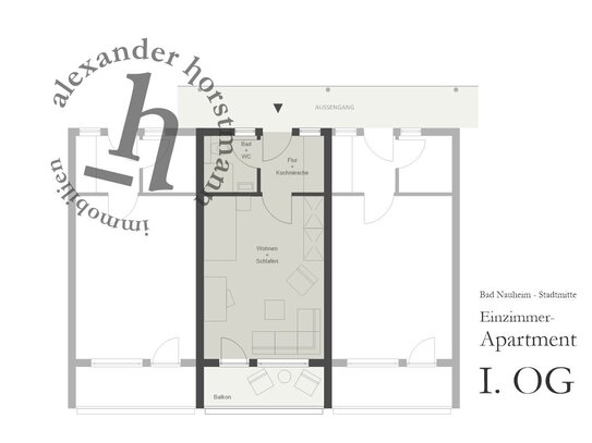 Attraktives 1-Zimmer-Apartment in bester Innenstadtlage