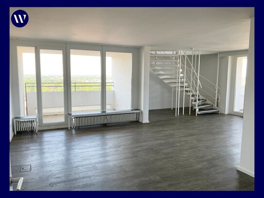 Penthouse auf 2 Ebenen mit eigener Sauna, Dachterrasse mit Fernblick, Kamin, Aufzug