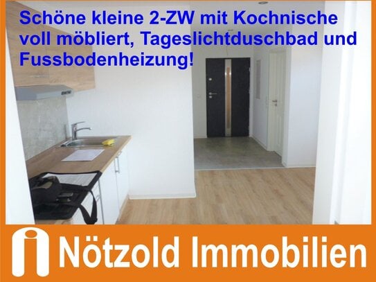 Nette kleine moderne komplett möblierte 2- ZW mit separatem Eingang in Unterdürrbach! Nur an Einzelperson!