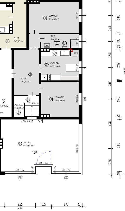 Laden und / oder Wohnung