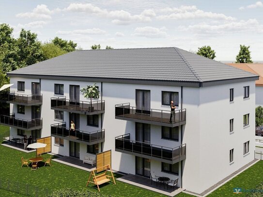 Neubau! PROVISIONSFREI! Große Obergeschosswohnung mit Balkon in Köfering bei Regensburg!