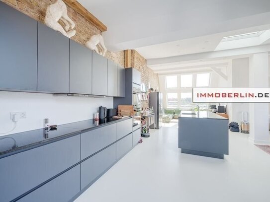 IMMOBERLIN.DE - Loftstyle in Top-Citylage! Exquisite Wohnung mit Südwestterrasse + Lift