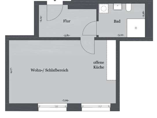 Kronsrode B7: 1 Zimmer rollstuhlgerecht