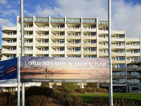 3-Zimmer-Apartment mit Loggia im Domizil "Lord Nelson", strandnah mit Wellnessbereich