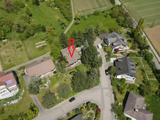 Einmaliges Eckgrundstück mit 1.255 m² am Naturschutzgebiet / Ortsrand von Bohlingen - Abrissobjekt