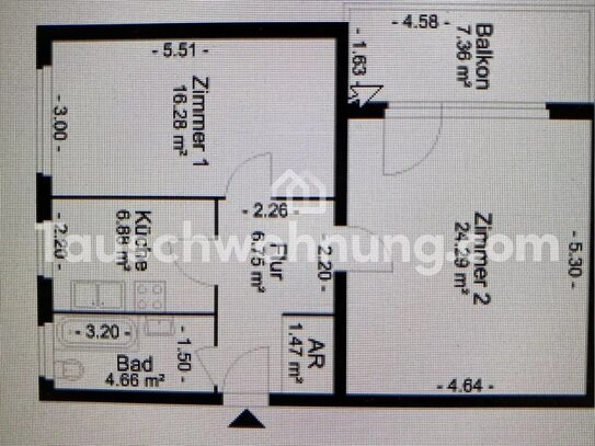 [TAUSCHWOHNUNG] Tauschen 2 gegen mindestens 2,5 Zimmer