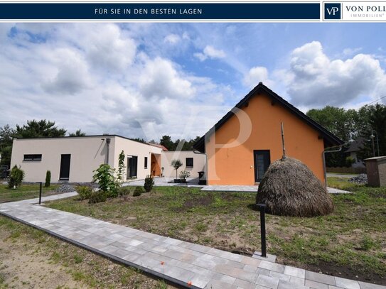 Neuwertiger, komfortabler Bungalow m. Ferienwohnung ländlich gelegen inmitten des schönen Spreewalds