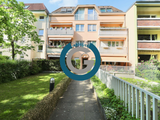 MIT TG-STELLPLATZ - GROSSE LOGGIA MIT BLICK INS GRÜNE - RUHIGE LAGE IM GARTENHAUS