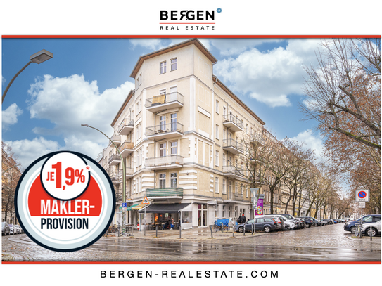 Berlin-Mitte: Bezugsfreie 4 Zimmer Altbau-Idylle mit Balkon in lebendiger Kiezlage