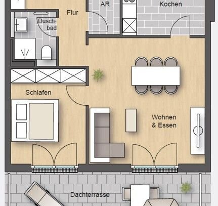 Willkommen in Ihrer neuen Wohlfühloase! Penthouse-Traum auf 73m² inkl. Dachterrasse!