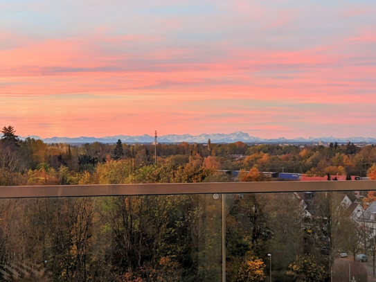 Einzigartiges Bergblickpanorama im Münchener Westen